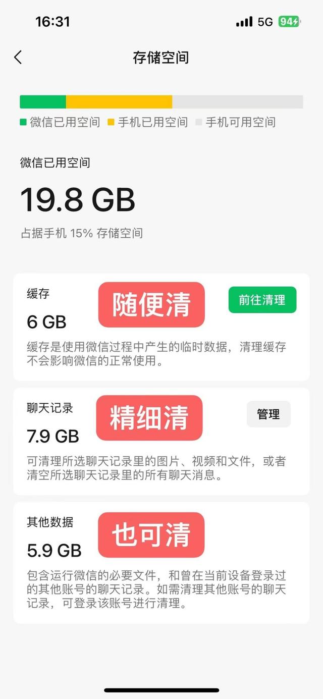 微信儲(chǔ)存空間，微信存儲(chǔ)空間管理？